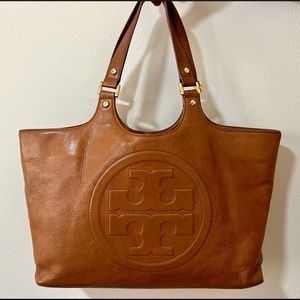 Tory Burch Leather Camel Shoulder Hobo Bag - Gently Used